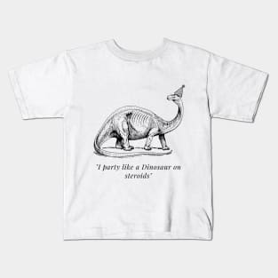 Party Dinosaur Kids T-Shirt